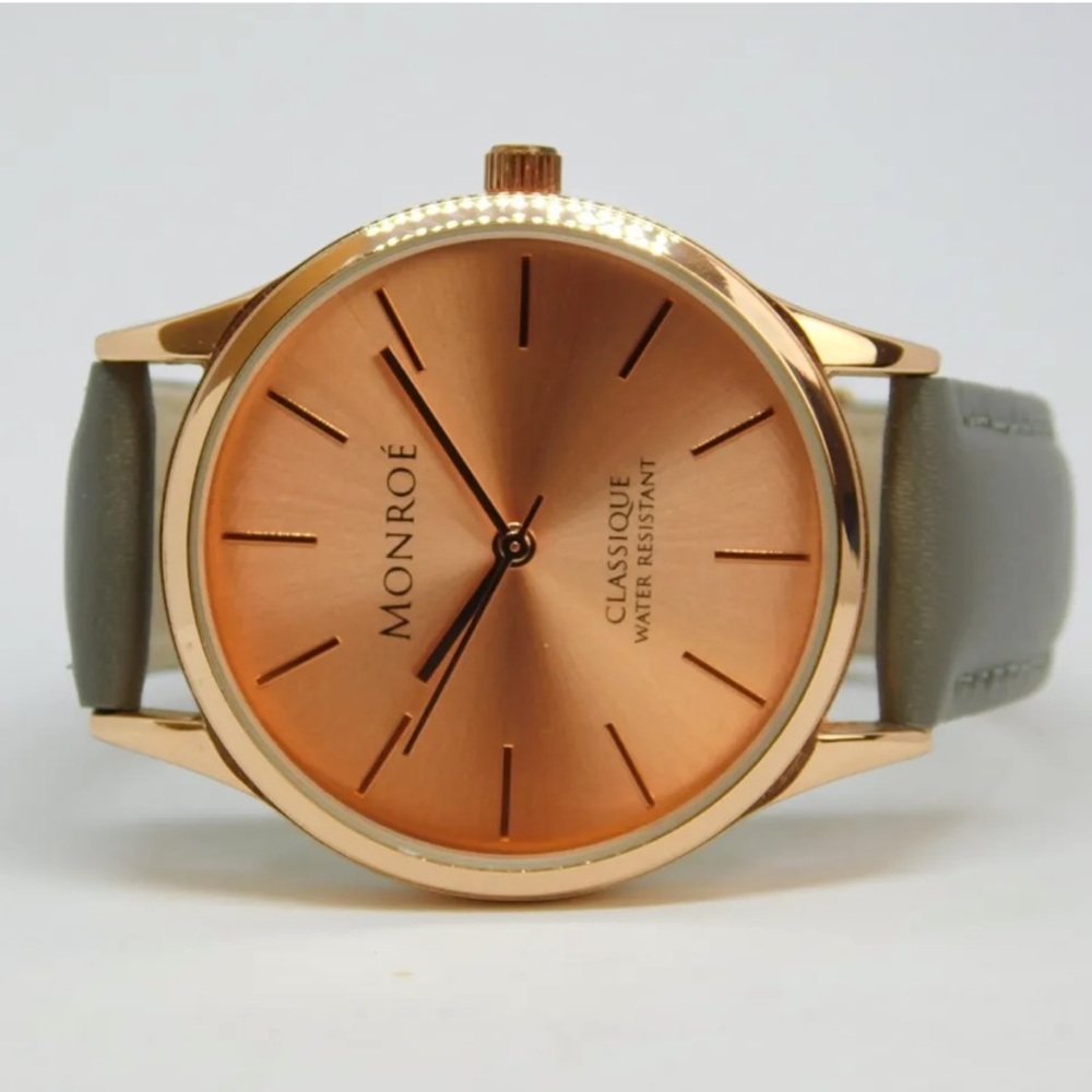 NWT- Monroe rose gold watch